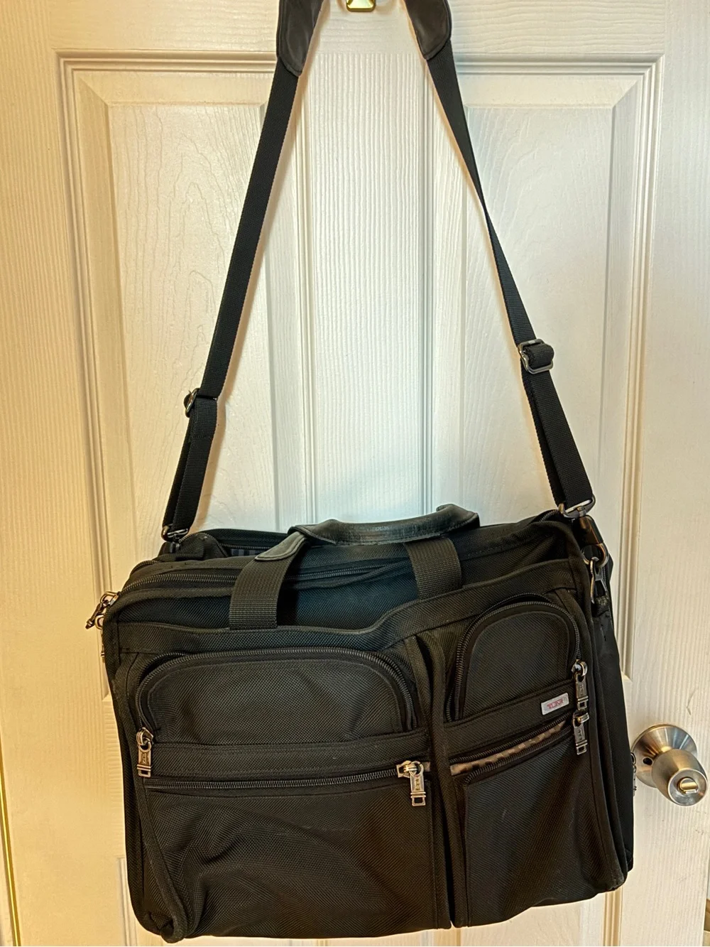 TUMI Alpha Ballistic Laptop Business Briefcase In Black with Laptop Protection